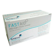 Fast Aid Pre-Injection Swabs – 70% Isopropyl Alcohol | Box of 100